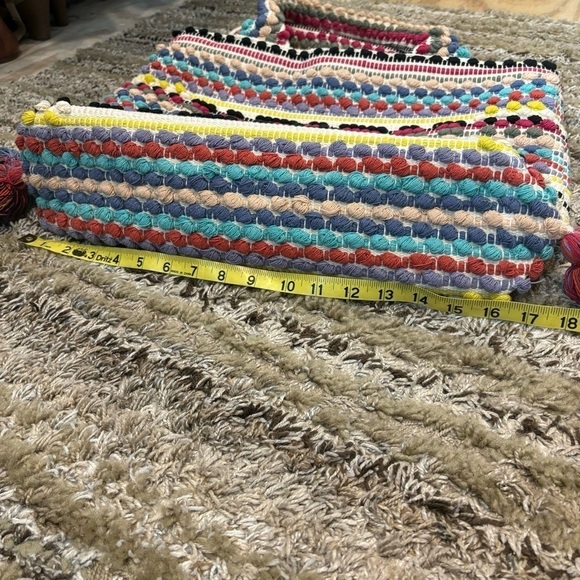 Sole Society Tote Woven Fringe Boho Bag - Picture 5 of 9